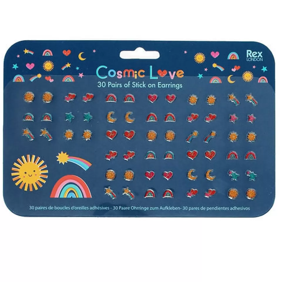 Best Sale Origami Doll Rex London / Stick On Earrings (30 Pairs) - COSMIC LOVE