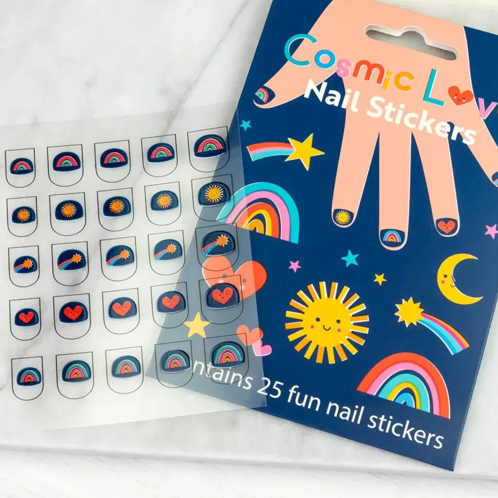 Best Origami Doll Rex London Child Nail Stickers - cosmic love