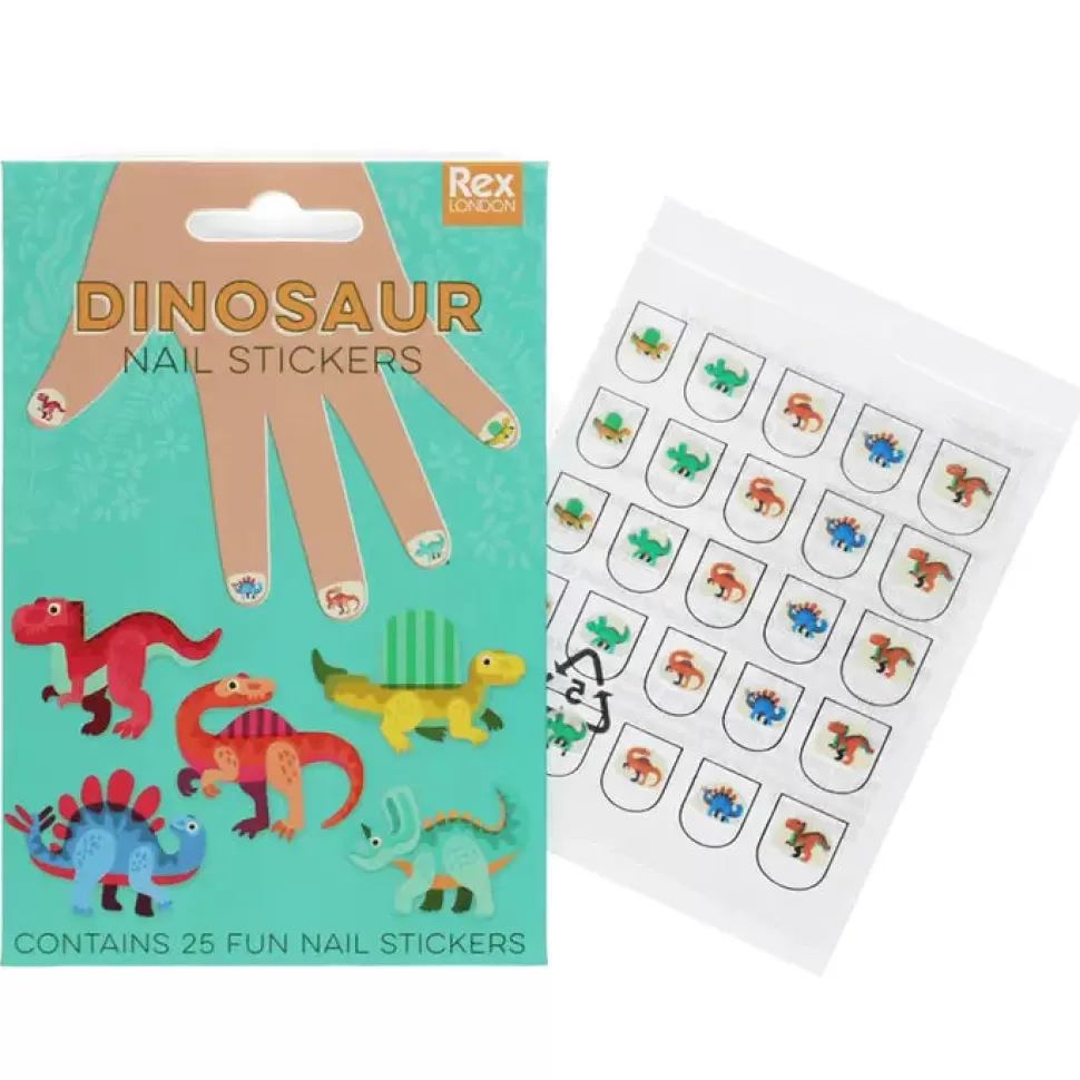 Sale Origami Doll Rex London Child Nail Stickers – Dinosaurs