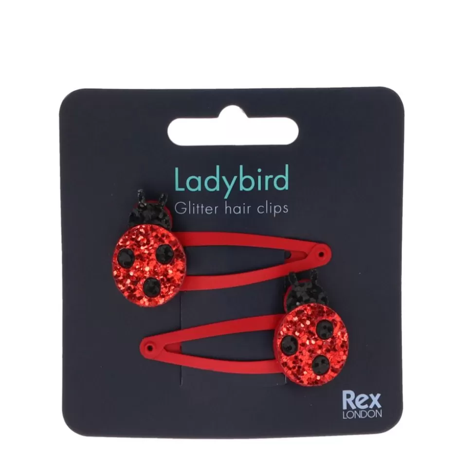 Discount Origami Doll Rex London Hair Clips – Ladybird