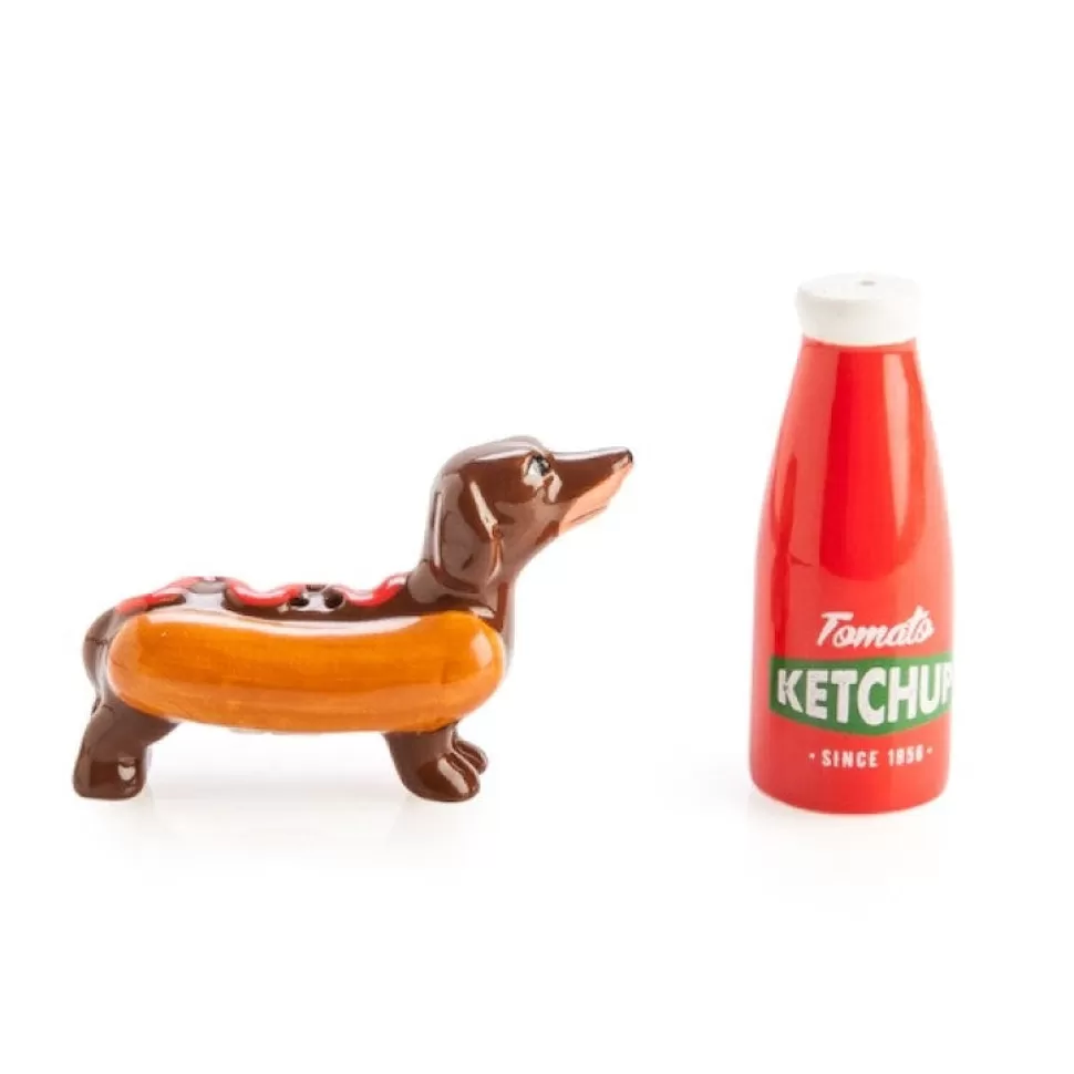 Discount Origami Doll Salt and pepper set Sausage dog and ketchup