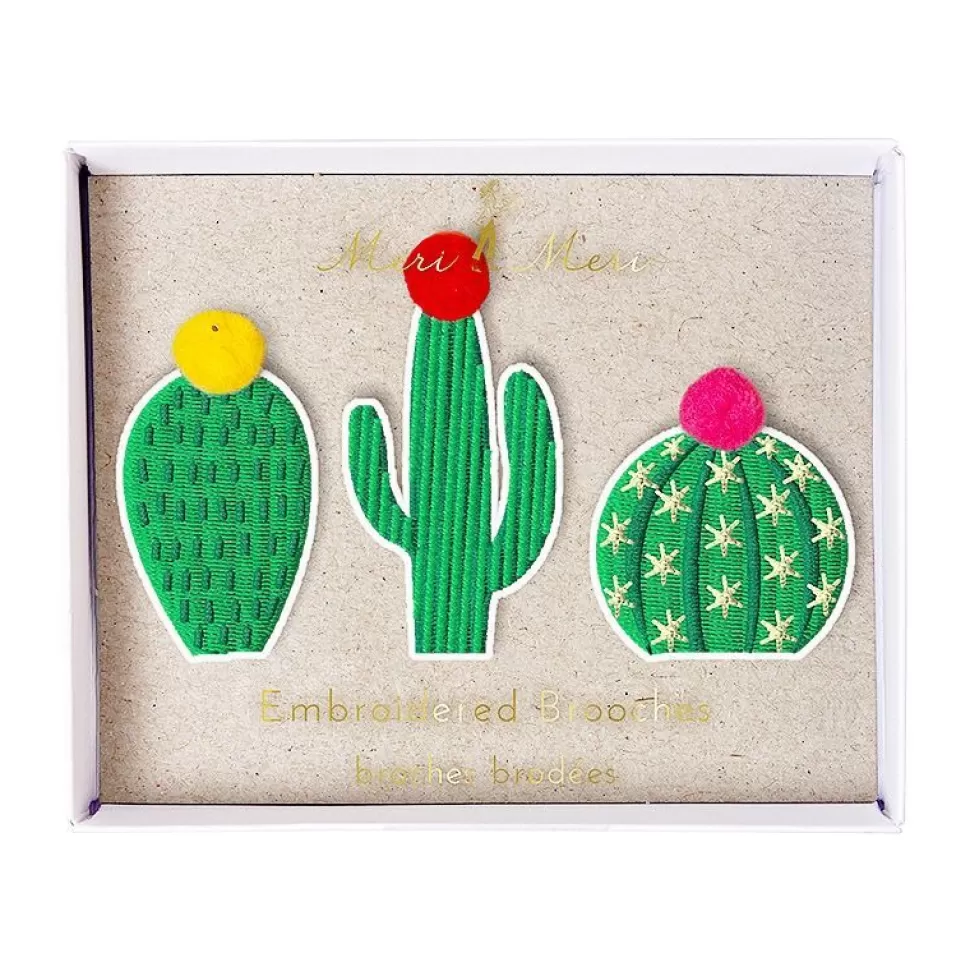 Fashion Origami Doll 3 set of Cactus brooches