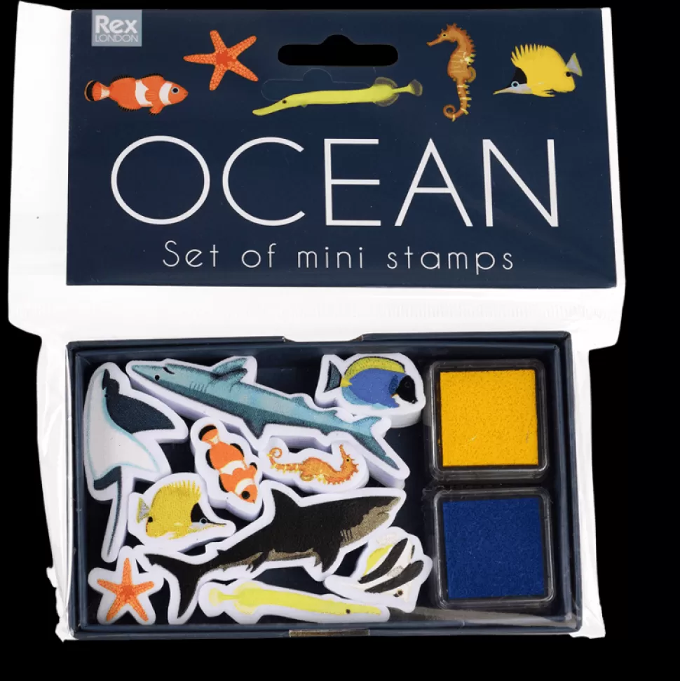 Cheap Origami Doll Set Of Mini Stamps -Ocean