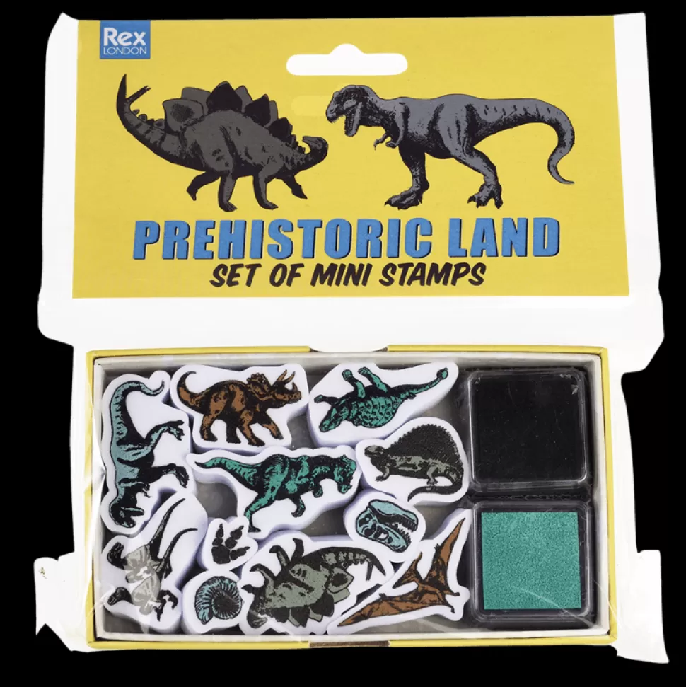 Clearance Origami Doll Set Of Mini Stamps -Prehistoric Land