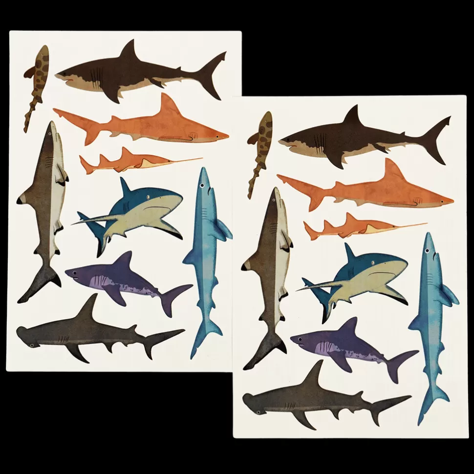 Cheap Origami Doll Sharks temporary Tattoos