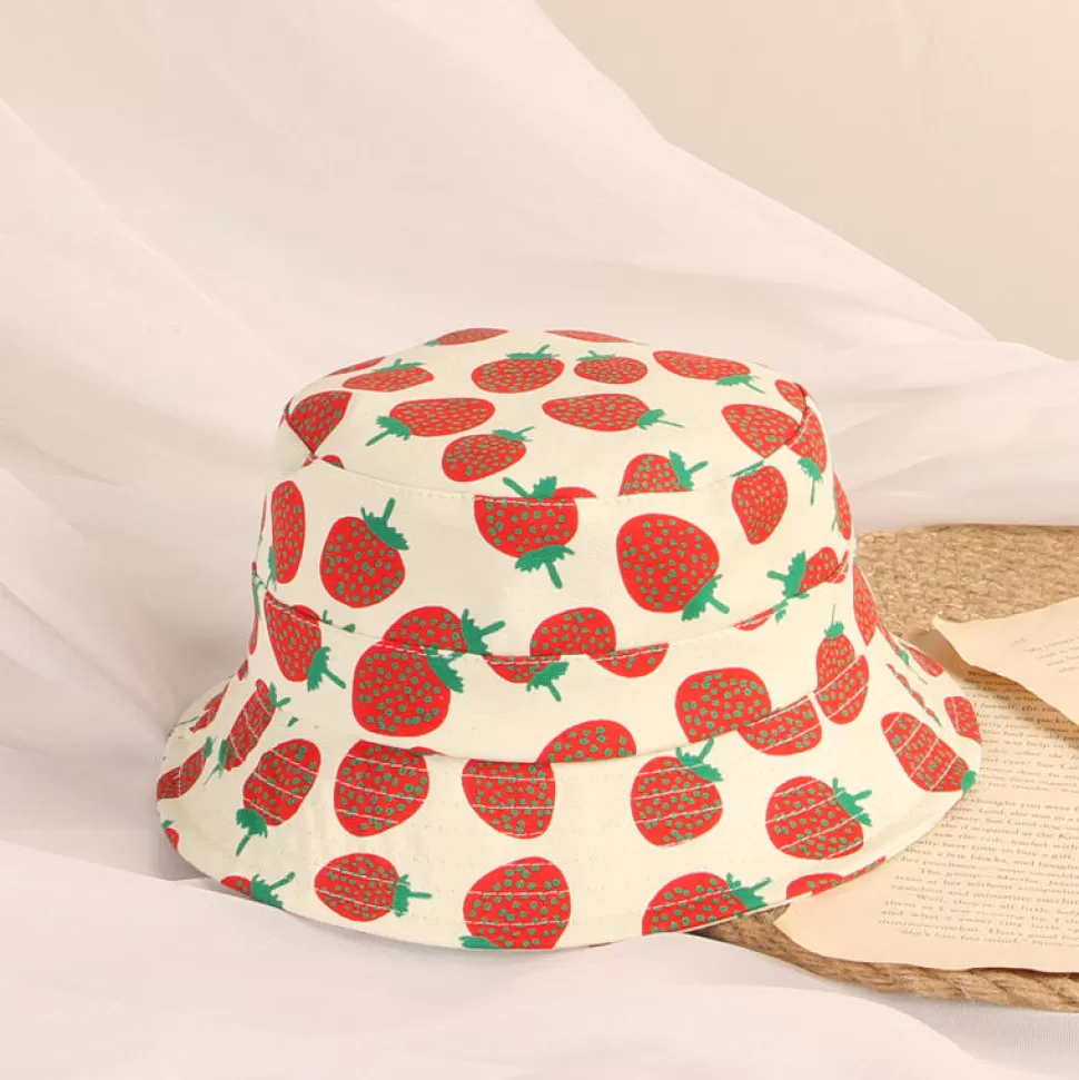 Shop Origami Doll Strawberry bucket hat