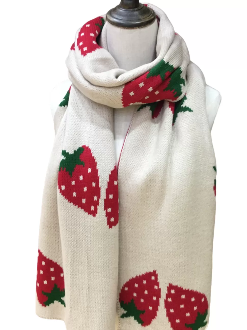 Store Origami Doll Strawberry Scarves (L)