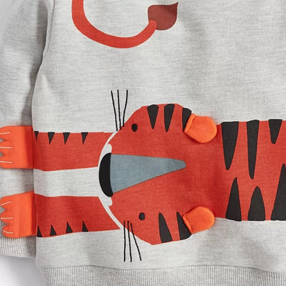 Discount Origami Doll Stretching Tiger pullover