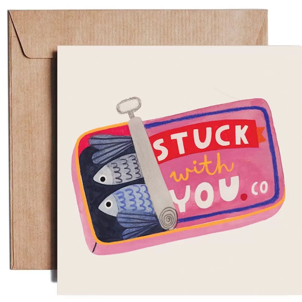 Store Origami Doll Stuck with you card