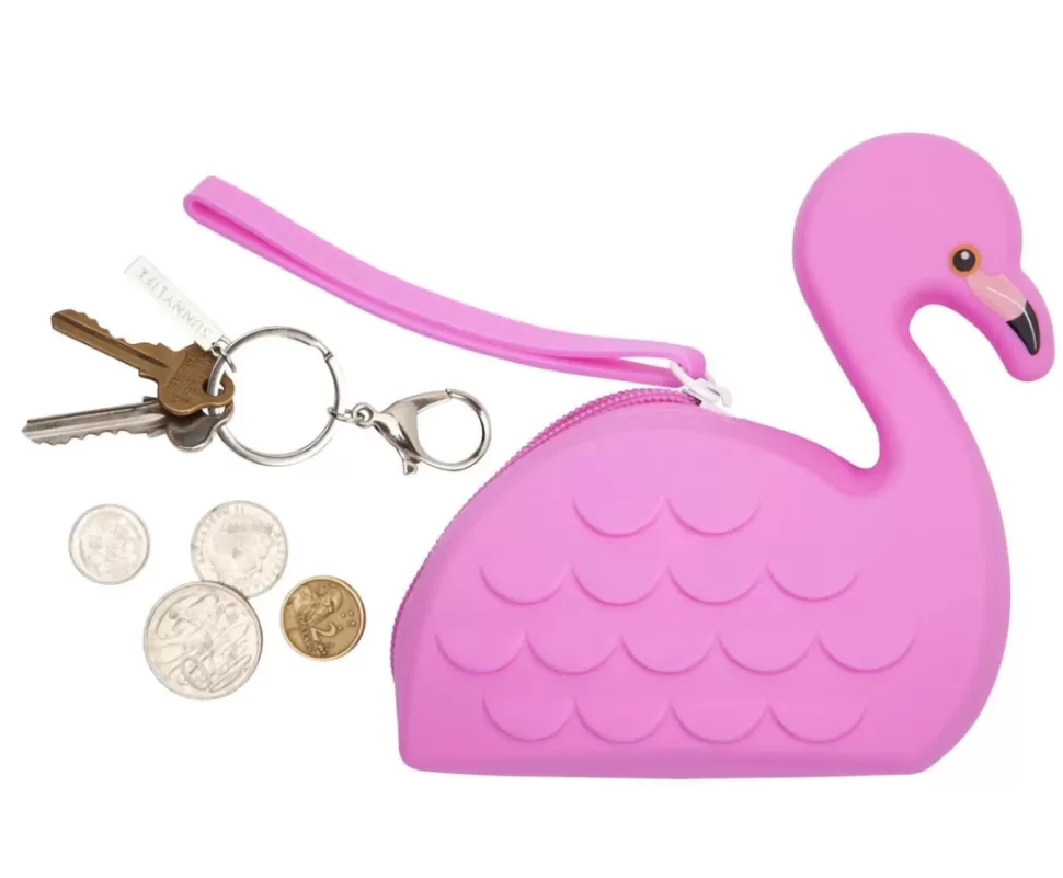 Cheap Origami Doll Sunnylife Flamingo silicone coin purse