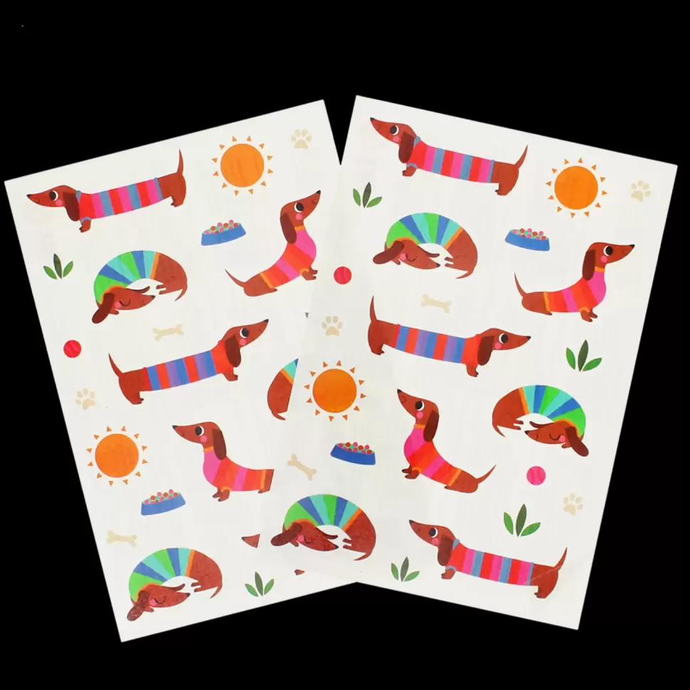 Flash Sale Origami Doll Temporary Tattoos Sausage Dog