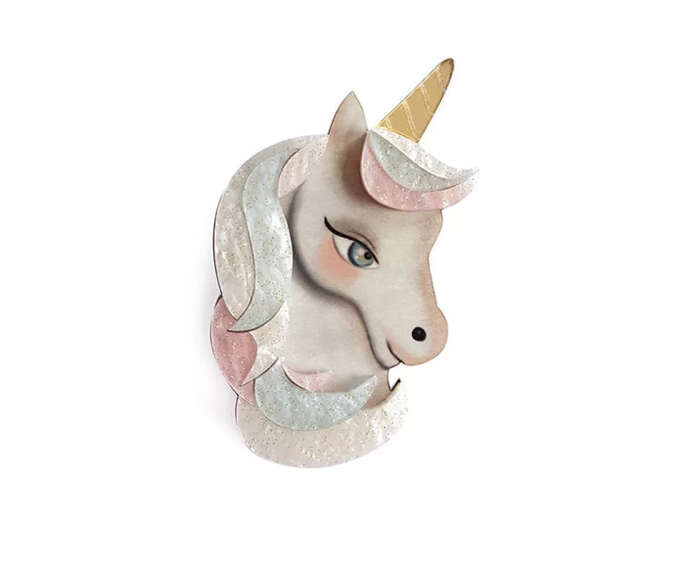 Outlet Origami Doll Unicorn brooch