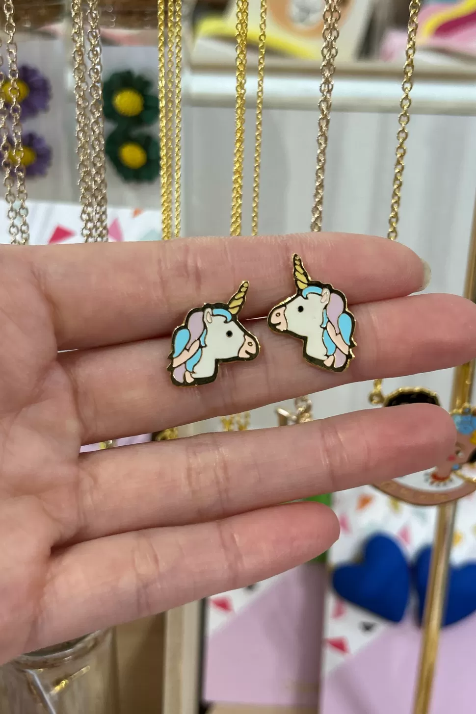 Best Sale Origami Doll Unicorn Earring