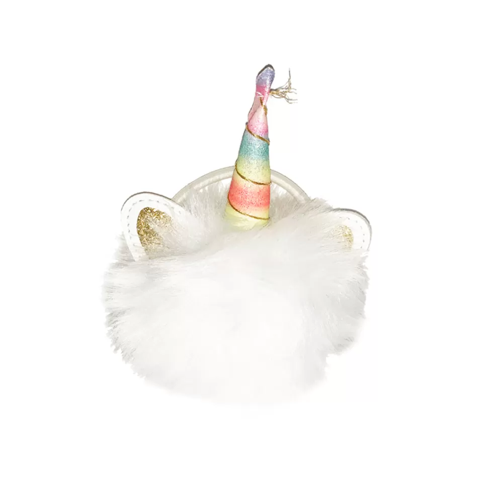 Fashion Origami Doll Unicorn Pom Pom Hair Tie (white only)