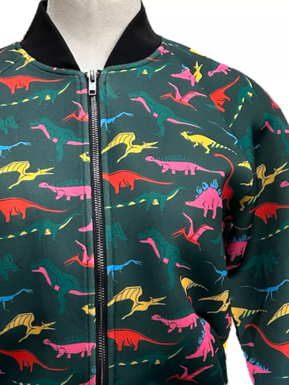 Store Origami Doll Willow Bomber Jacket - dinosaur