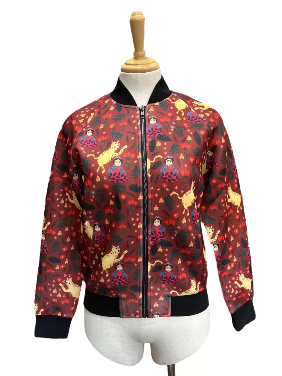 Best Origami Doll Willow Bomber Jacket - Frida red