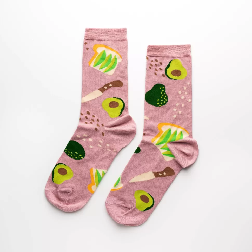 New Origami Doll Women's - Avocado Toast Crew Socks