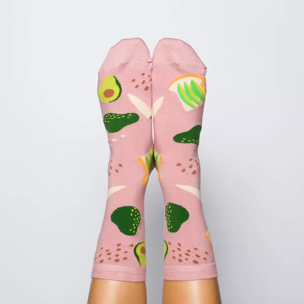 New Origami Doll Women's - Avocado Toast Crew Socks