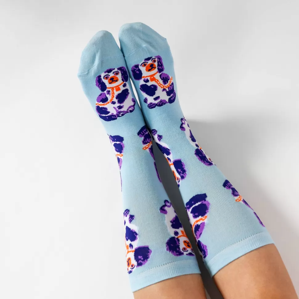 Sale Origami Doll Women's Socks - Staffordshire Dogs