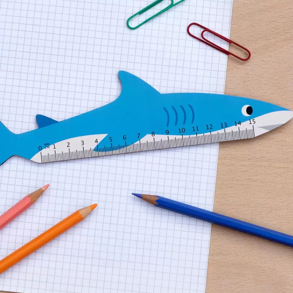 Hot Origami Doll Wooden Ruler Shark